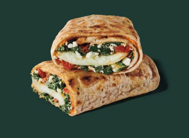 Starbucks spenót, feta és tojásfehérje csomagolás