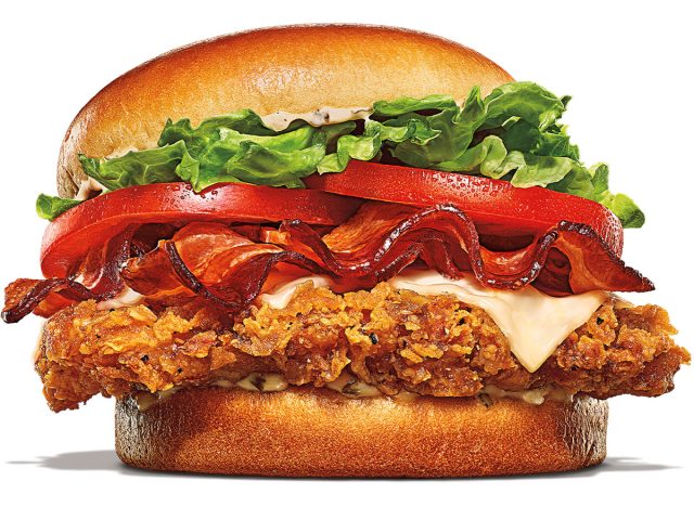 Burger King Bacon és Swiss BK Royal Crispy Chicken