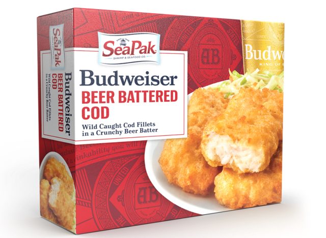 seapak budweiser sör ütött tőkehal