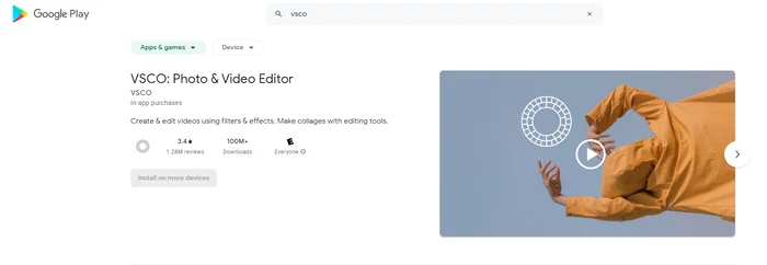 VSCO Google Play