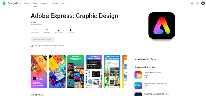 Adobe Express Google Play
