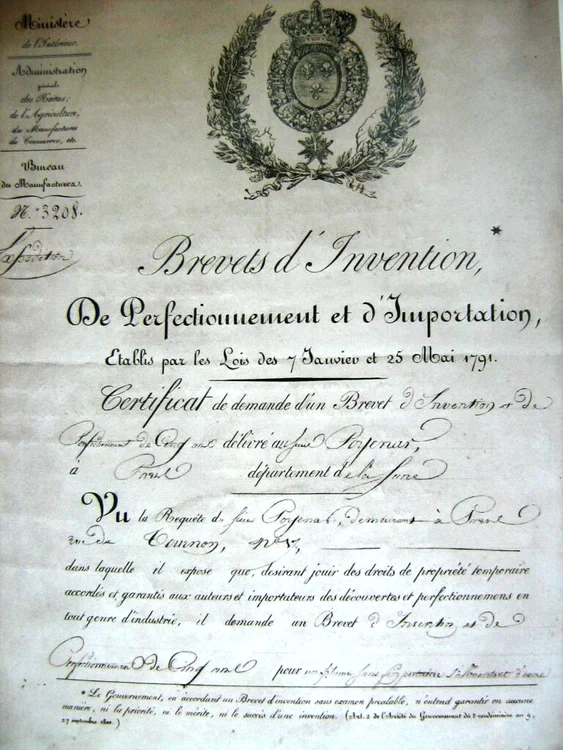 A tollára kapott szabadalom / fotó: Vâlcea Megyei Kulturális és Örökségvédelmi Igazgatóság