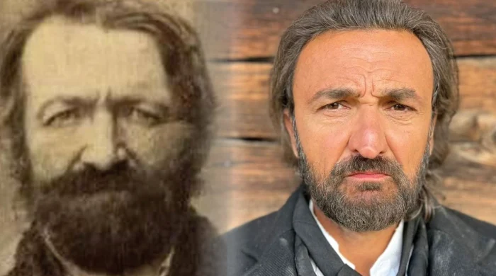 Avram Iancu és az őt alakító színész. Fotó kollázs.