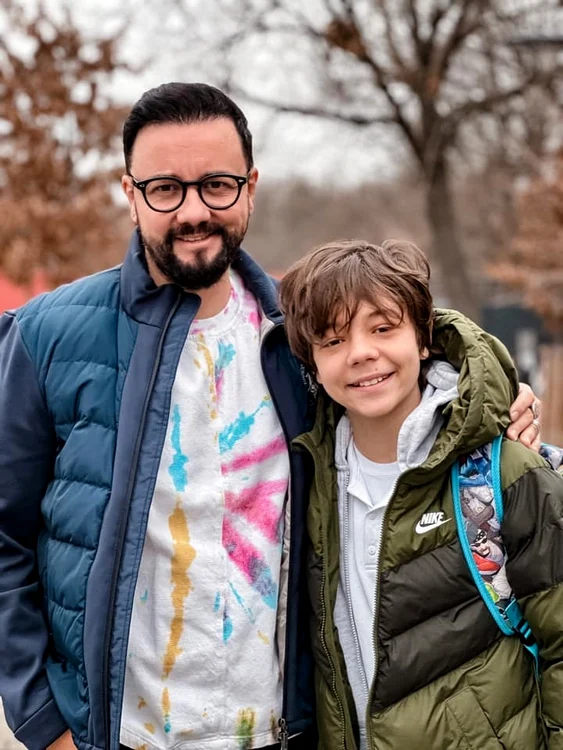 Cătălin Măruță &eacute;s fia, David.