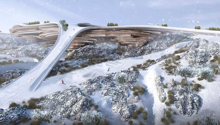 Ott épül a Trojena síterep is (Fotó: NEOM)