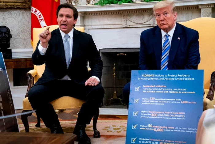 Ron DeSantis visszal&eacute;pett az eln&ouml;kv&aacute;laszt&aacute;si versenytől / fot&oacute;: Getty