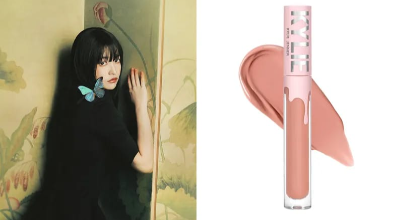 A Red Velvet's Ye Ri pírnak tűnik a Kylie Cosmetics rúzsával (instagram/@redvelvet.smtown és Kylie Cosmetics)