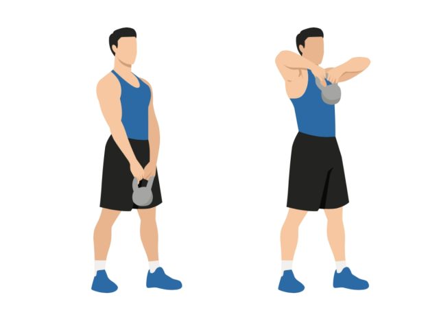 kettlebell felhúzó gyakorlat