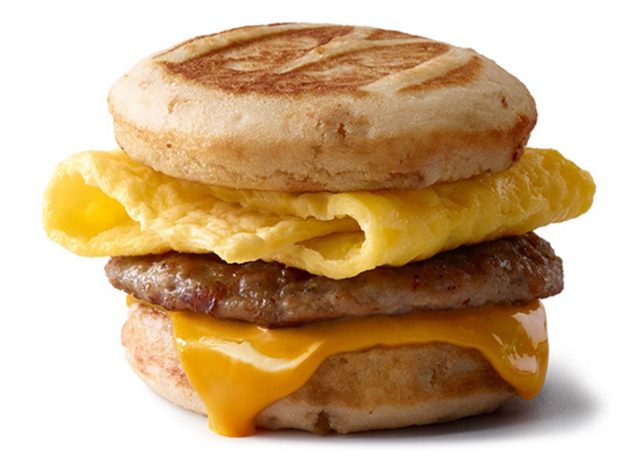 mcdonalds kolbász tojás sajt mcgriddles