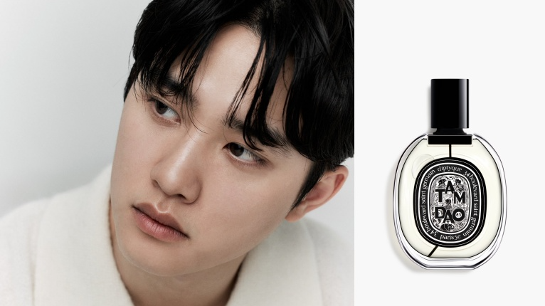 DO EXO az egyik kedvenc parfümjével, a Diptyque Tam Dao-val (instagram/@companysoosoo/Diptyque)