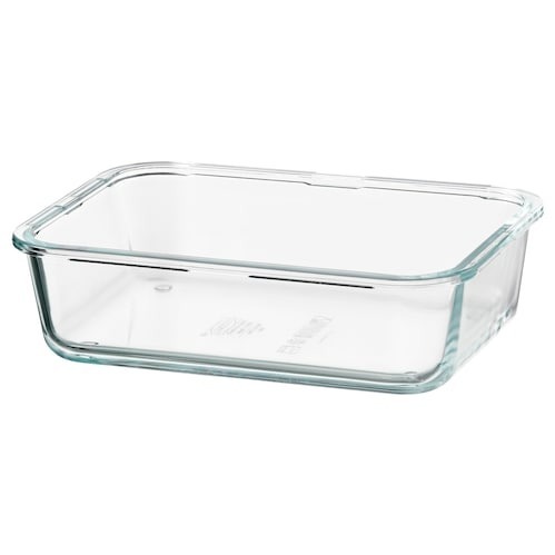 IKEA 365+ Tartály, téglalap/üveg, 1,0 l