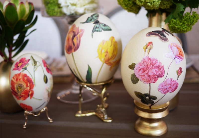 Tojás decoupage